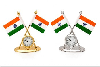 Indian Flag Table Clock