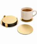 Gold Round Coaster Set