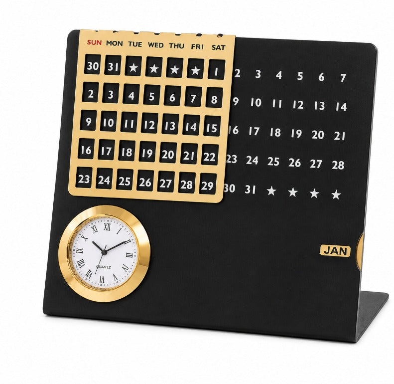 Perpetual Calendar Desk Clock