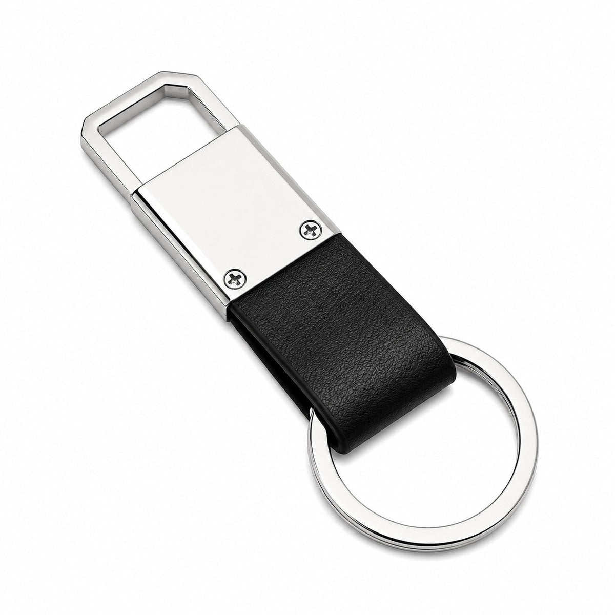 Leather Keychain with Clip