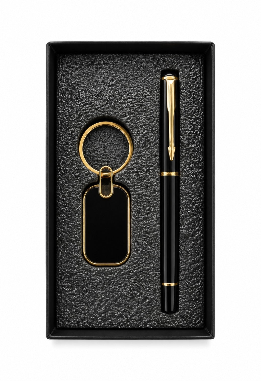 Bamboo Pen & Keychain Set