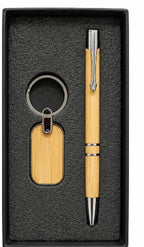 Bamboo Pen & Keychain Set