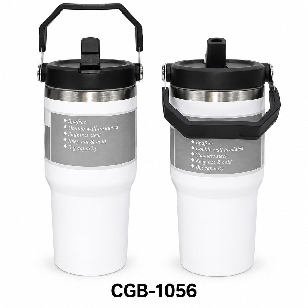 Insulated Travel Mug with Carry Handle