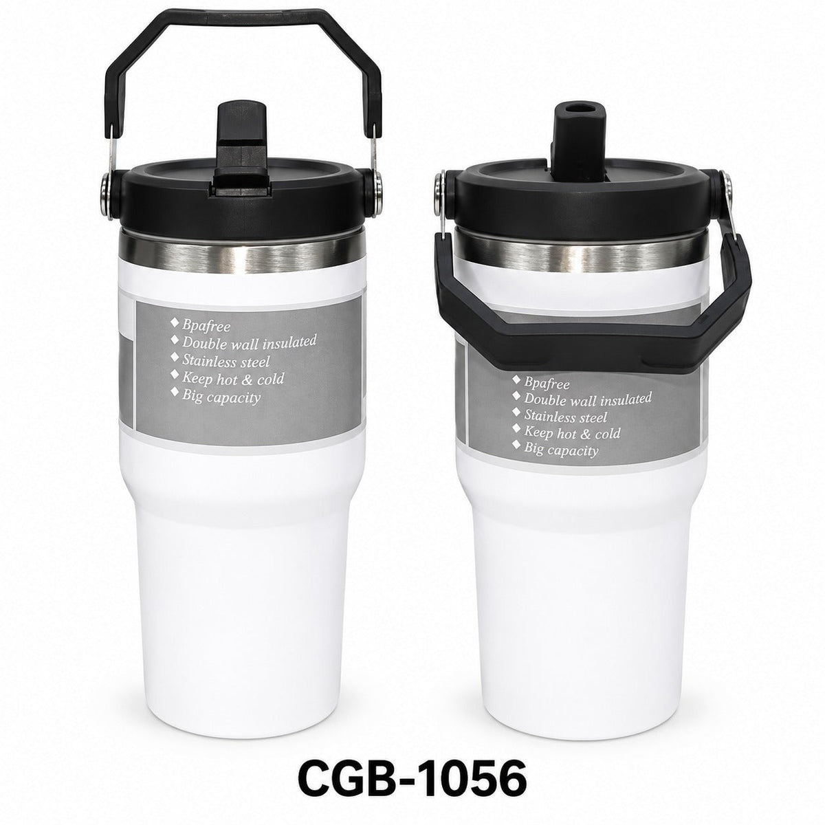 Insulated Travel Mug with Carry Handle