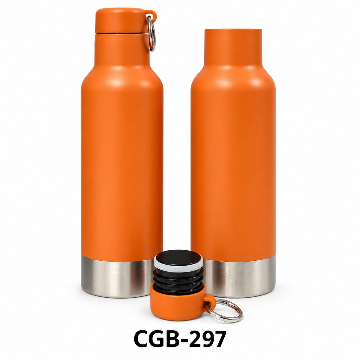 Stainless Steel Bottle with Metal Ring